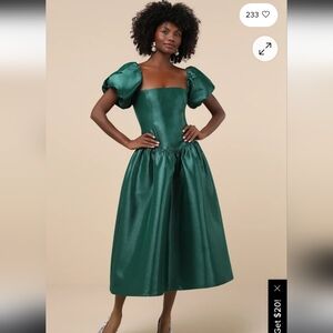 Lulu's Emerald Green Formal Women Dress